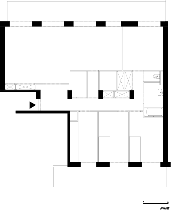 Cours Lafayette 04 - aménagement d’une entrée, agrandissement de la pièce de vie, modification d’une chambre et création d’une salle de bain