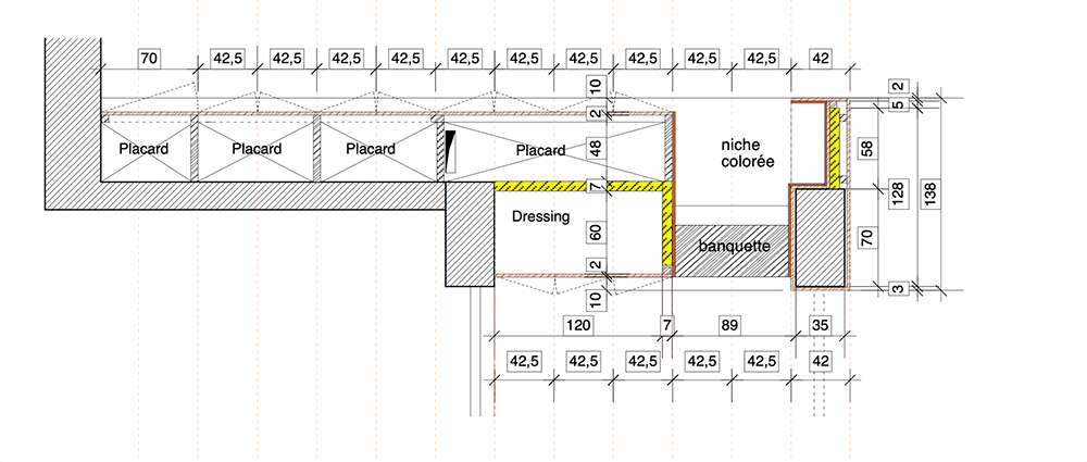 Cours Lafayette 04 - aménagement d’une entrée, agrandissement de la pièce de vie, modification d’une chambre et création d’une salle de bain